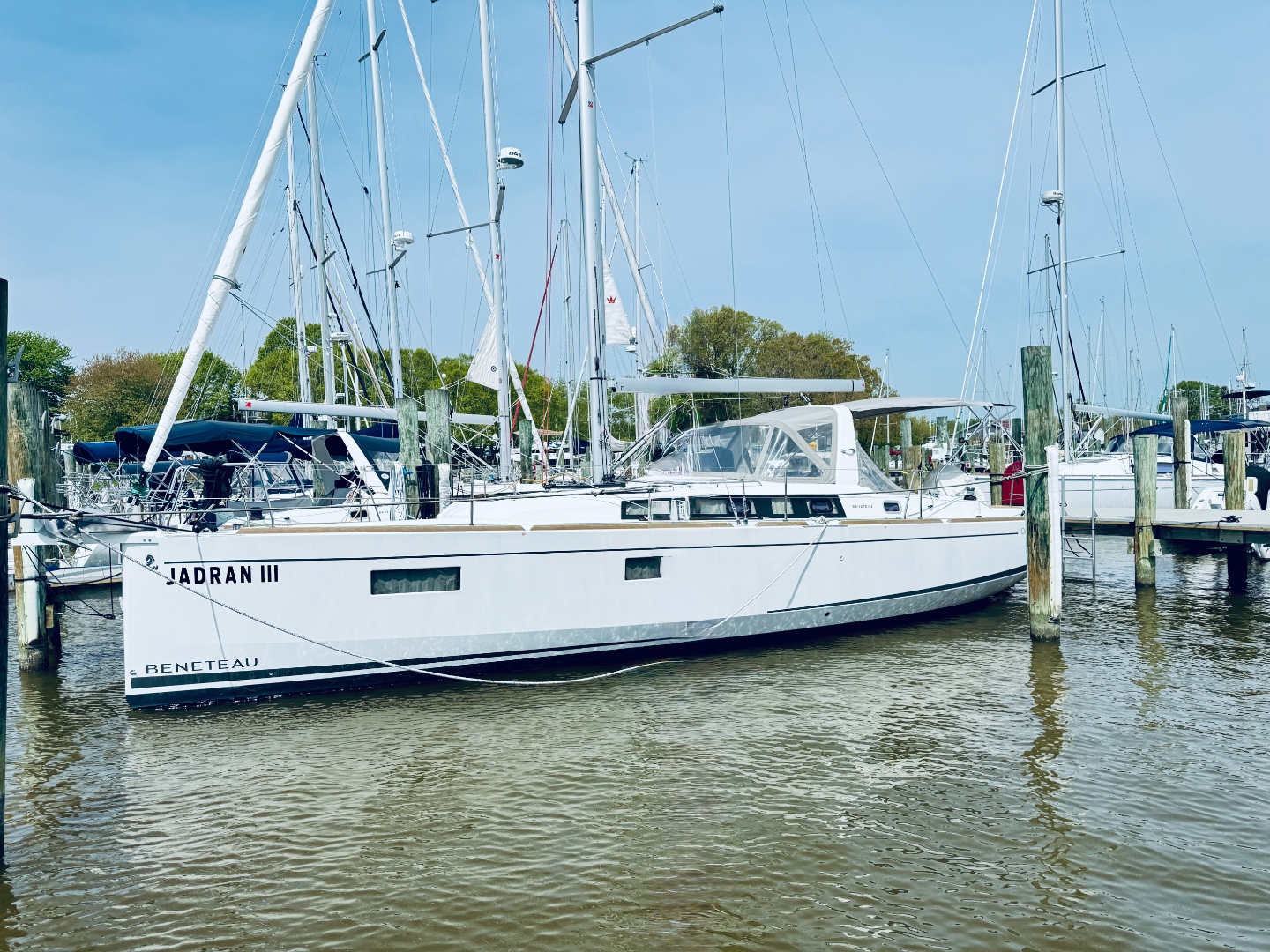Jadran III underway on the Chesapeake Bay