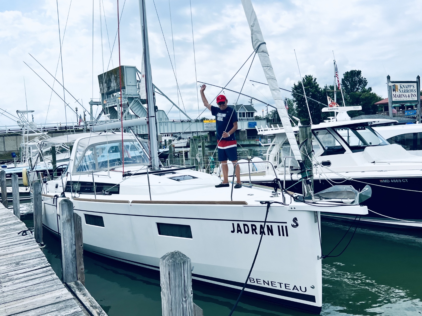 Jadran III stern at the marina